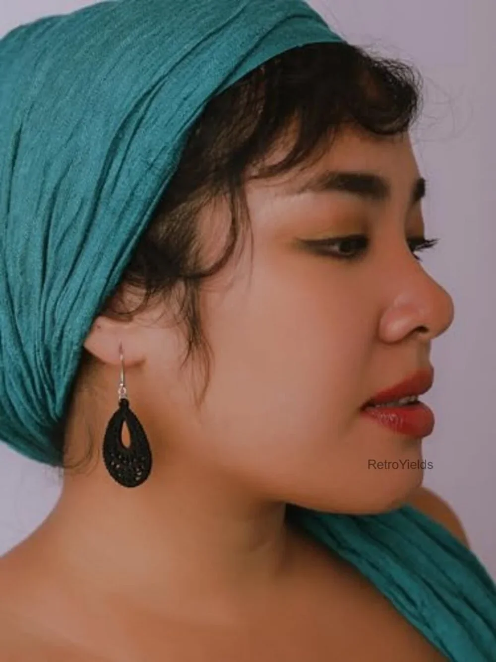 Bohemian Hollow Cut-Out Wood Leather Dangle Drop Earrings